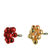 Decoris Glass Bauble Bundle on Wire - Red/ Gold